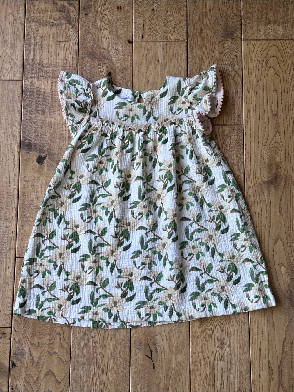 Mud Pie Magnolia Pom Pom Dress size 5T - Picture 2 of 10